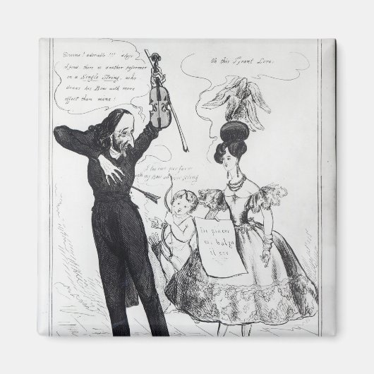 Musik und Liebe oder zwei rivalisierende Künstler Magnet (Vorne)