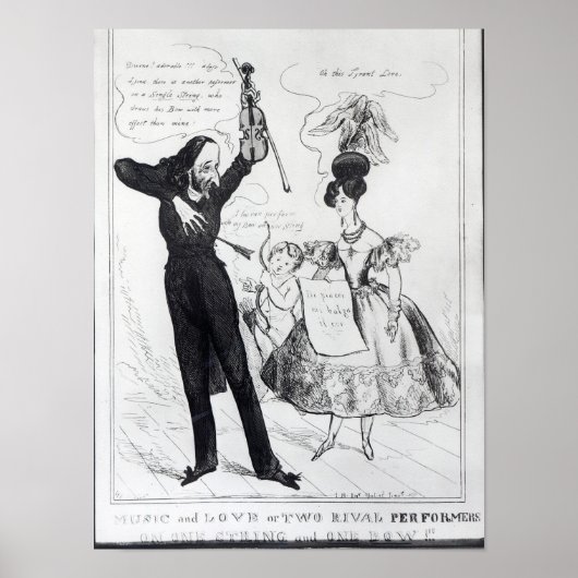 Musik und Liebe oder zwei rivalisierende Künstler Poster (Vorne)