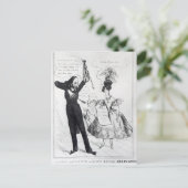 Musik und Liebe oder zwei rivalisierende Künstler Postkarte (Stehend Vorderseite)