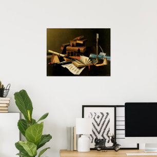 Musik und Literatur von William Harnett, Bildende  Poster