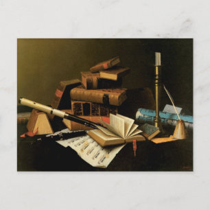 Musik und Literatur von William Harnett, Bildende  Postkarte