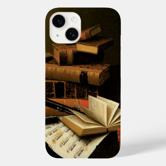 Musik und Literatur von William Harnett, Fine Art Case-Mate iPhone Hülle (Rückseite)