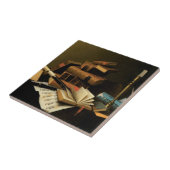 Musik und Literatur von William Harnett, Fine Art Fliese (Seite)