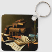 Musik und Literatur von William Harnett, Fine Art Schlüsselanhänger (Rückseite)