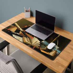 Musik und Literatur von William Harnett, Fine Art Schreibtischunterlage