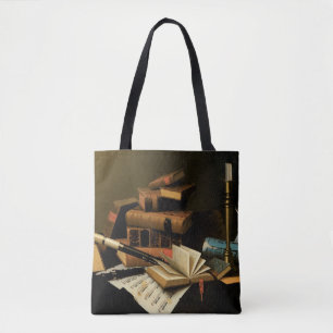 Musik und Literatur von William Harnett, Fine Art Tasche