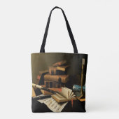 Musik und Literatur von William Harnett, Fine Art Tasche (Rückseite)