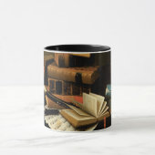 Musik und Literatur von William Harnett, Fine Art Tasse (Zentrum)