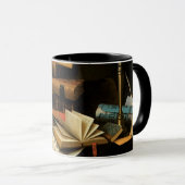 Musik und Literatur von William Harnett, Fine Art Tasse (VorderseiteRechts)