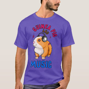Musik und Meerschweinchen Süßes Nagetier T-Shirt