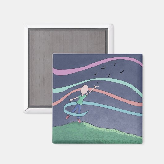 Musik und Melody Magnet (Vorderseite/Rückseite)