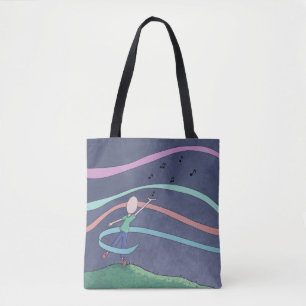 Musik und Melody Tote Tag Tasche