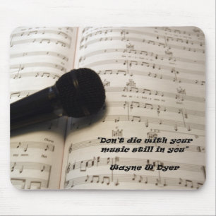 Musik und Mikrofonmauspad Mousepad