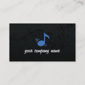 Musik und Musiker Visitenkarte (Rückseite)