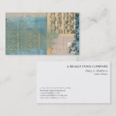 Musik-und Muster-Collage Visitenkarte (Vorne/Hinten)