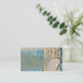 Musik-und Muster-Collage Visitenkarte (Stehend Vorderseite)