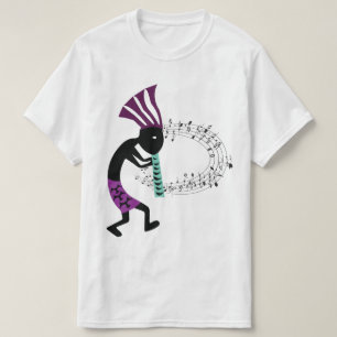 Musik und Petroglyph Kokopelli T - Shirt