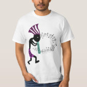 Musik und Petroglyph Kokopelli T - Shirt (Vorderseite)