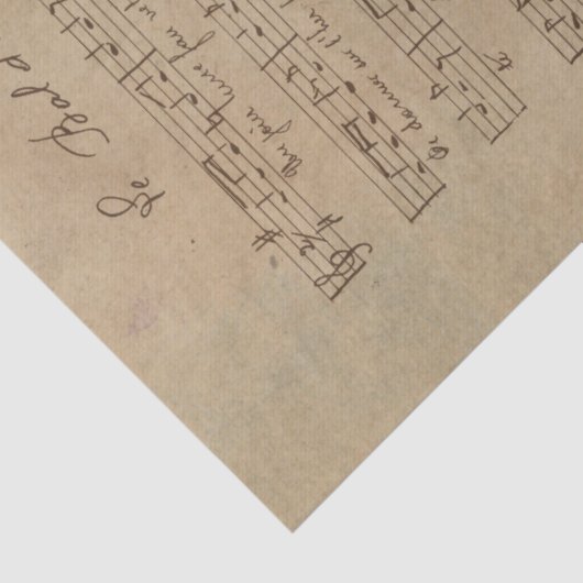 Musik und Rose - Design 3 Seidenpapier (Detail)