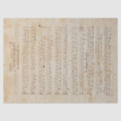 Musik und Rose - Design 6 Seidenpapier (Vorderseite)