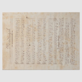 Musik und Rose - Design 6 Seidenpapier