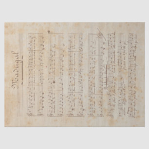 Musik und Rose - Design 6 Seidenpapier