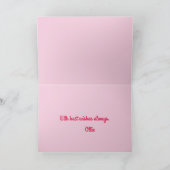 Musik und Rose Geburtstag Feiertagskarte (Innenseite)