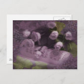 Musik und Rose Postkarte (Vorne/Hinten)