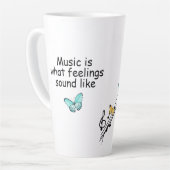 Musik und Schmetterlinge, Musik ist Gefühl Milchtasse (Linke Ecke)