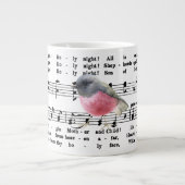 Musik und Songbird Jumbo-Tasse (Vorderseite)