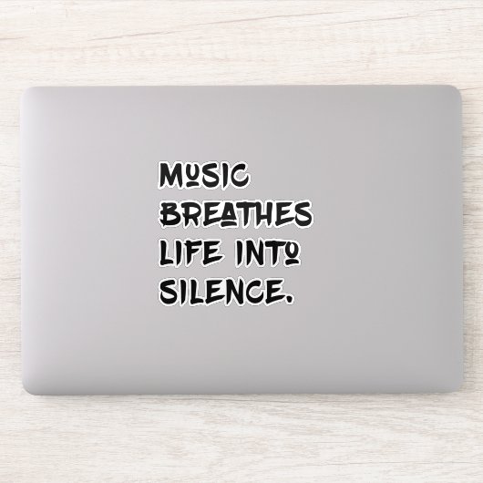 Musik und Stille Aufkleber (Computer)