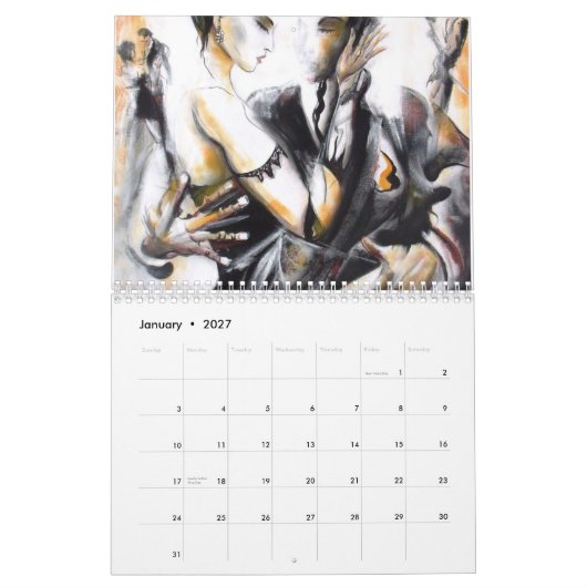 Musik und Tanz in der Stadt Kalender (Jan 2027)