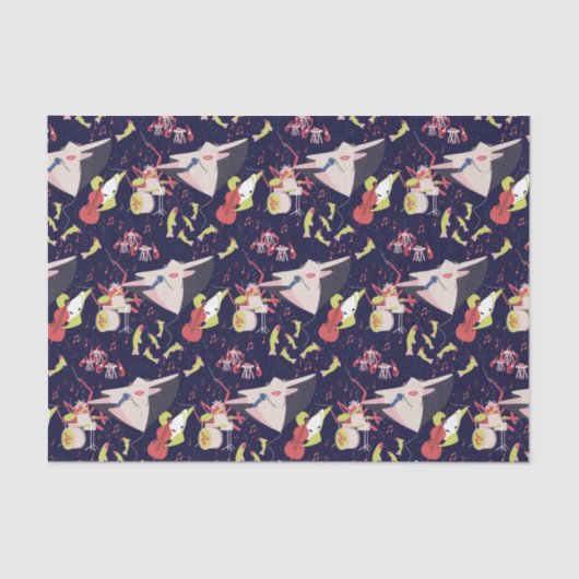 Musik unter dem Song "Sea Animals" Seidenpapier (Vorderseite)