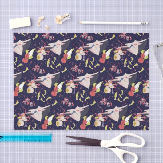 Musik unter dem Song "Sea Animals" Seidenpapier (Handwerk)