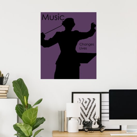 Musik verändert Leben Poster (Heimbüro)