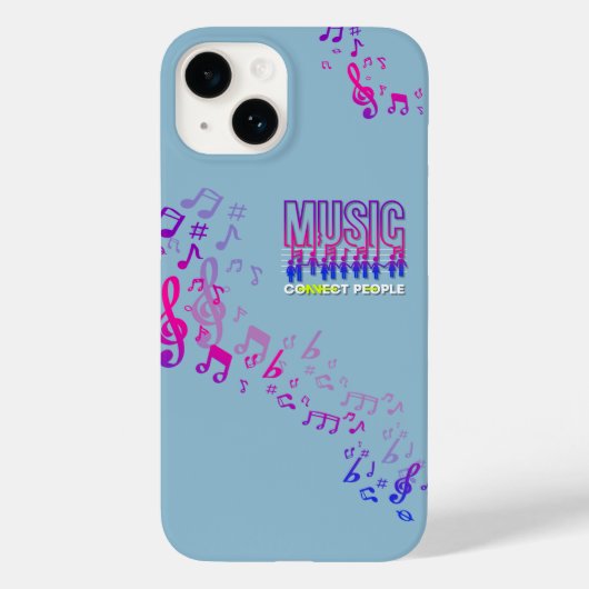 Musik verbindet Menschen | Case-Mate iPhone Hülle (Rückseite)