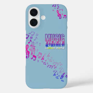 Musik verbindet Menschen iPhone 16 Hülle