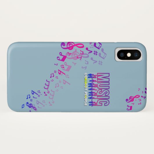 Musik verbindet Menschen | Case-Mate iPhone Hülle (Rückseite (Horizontal))