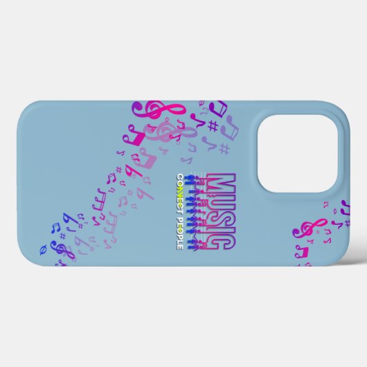 Musik verbindet Menschen | Case-Mate iPhone Hülle (Rückseite (Horizontal))
