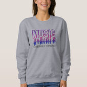 Musik verbindet Menschen | Frauen Sweatshirt (Vorderseite)