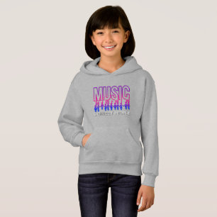 Musik verbindet Menschen Kids Pullover Hoodie