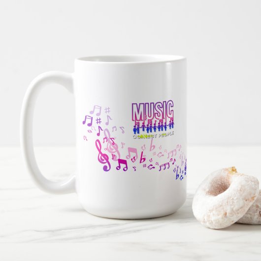Musik verbindet Menschen | Klassische Tasse #15 (Mit Donut)