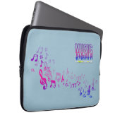 Musik verbindet Menschen | Laptop-Siebtasche 13" Laptopschutzhülle (Vorne Rechts)