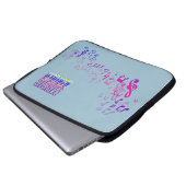 Musik verbindet Menschen | Laptop-Siebtasche 15" Laptopschutzhülle (Vorne Knopf)