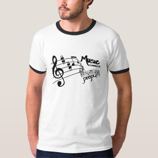 Musik verbindet Menschen T-Shirt (Vorderseite)