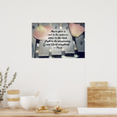 Musik verleiht dem Soul Glocken Rose Design Poster (Küche)