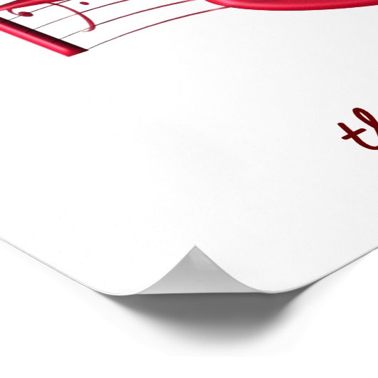 Musik verschwindet - Plakat (Ecke)