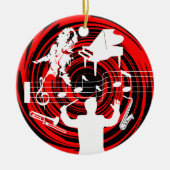 Musik-Verzierung addieren Foto Keramikornament (Vorne)