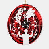 Musik-Verzierung addieren Foto Keramikornament (Links)