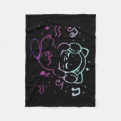 Musik-Vibing Fleecedecke (Vorderseite)